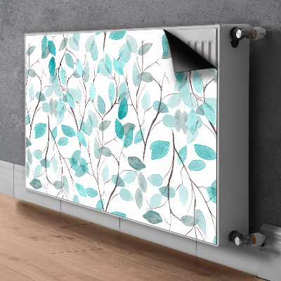 Radiator cover Watercolor leaves