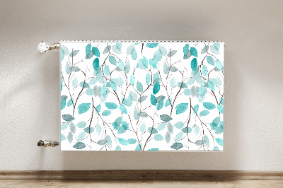 Radiator cover Watercolor leaves