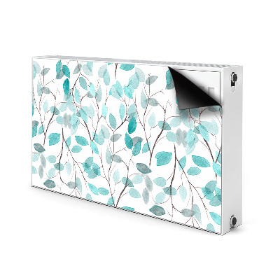 Radiator cover Watercolor leaves