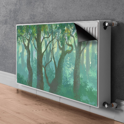 Magnetic radiator cover dark forest