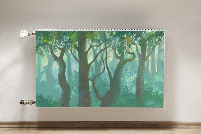 Magnetic radiator cover dark forest