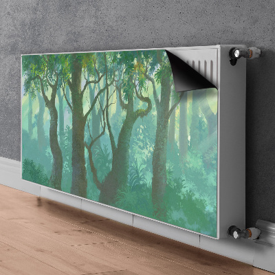 Magnetic radiator cover dark forest