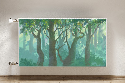 Magnetic radiator cover dark forest