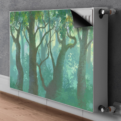 Magnetic radiator cover dark forest