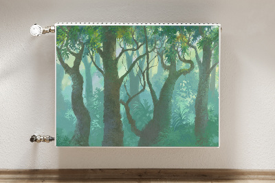 Magnetic radiator cover dark forest