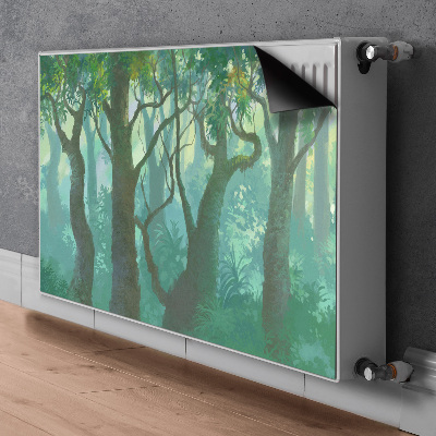 Magnetic radiator cover dark forest