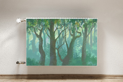 Magnetic radiator cover dark forest