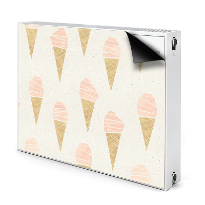 Magnetic radiator mat Pink ice cream