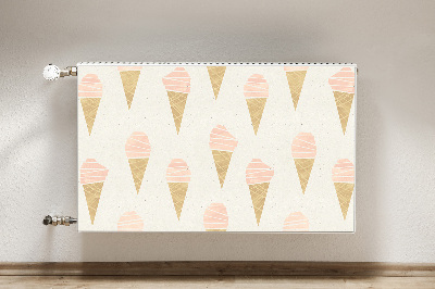 Magnetic radiator mat Pink ice cream