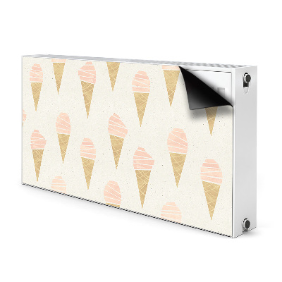 Magnetic radiator mat Pink ice cream