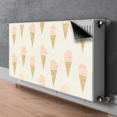 Magnetic radiator mat Pink ice cream