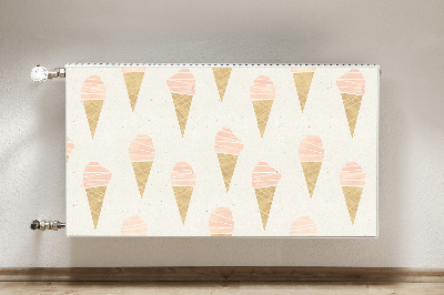 Magnetic radiator mat Pink ice cream