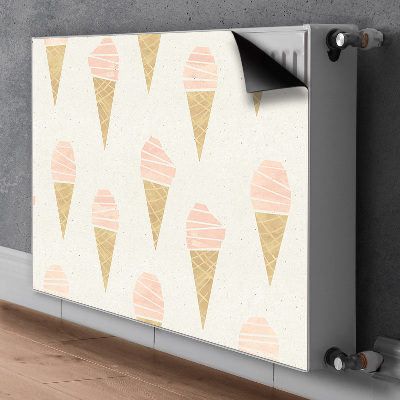 Magnetic radiator mat Pink ice cream