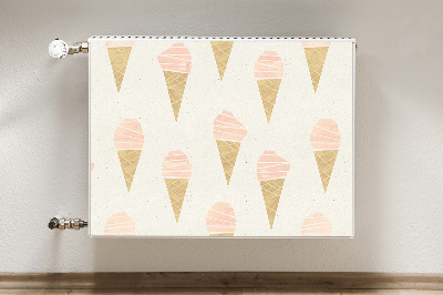 Magnetic radiator mat Pink ice cream