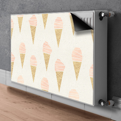 Magnetic radiator mat Pink ice cream