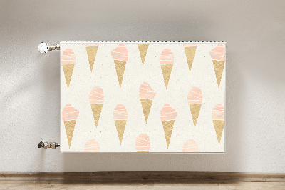 Magnetic radiator mat Pink ice cream