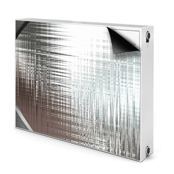 Radiator cover Silver abstraction