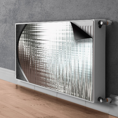 Radiator cover Silver abstraction