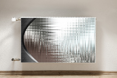 Radiator cover Silver abstraction