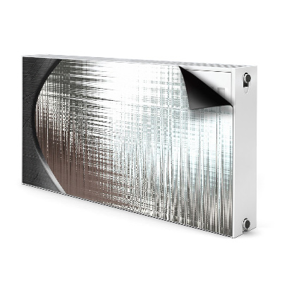 Radiator cover Silver abstraction