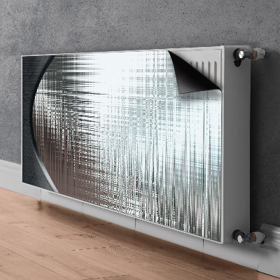 Radiator cover Silver abstraction