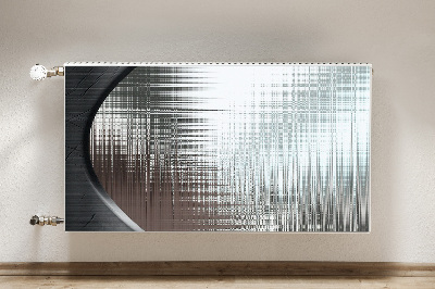 Radiator cover Silver abstraction