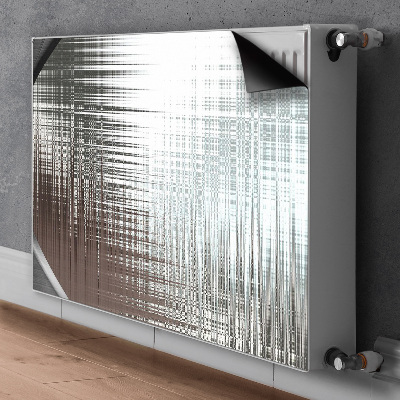 Radiator cover Silver abstraction