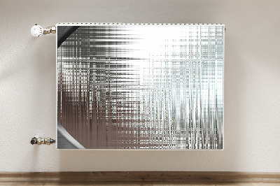 Radiator cover Silver abstraction