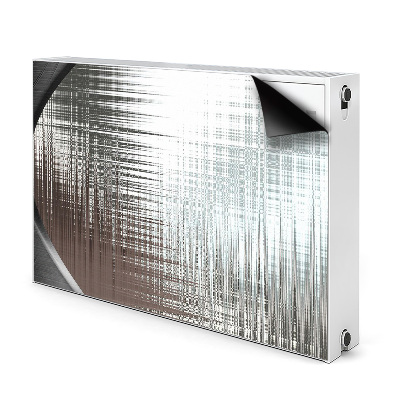 Radiator cover Silver abstraction