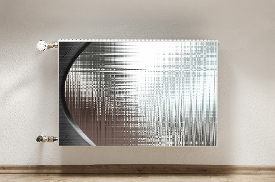 Radiator cover Silver abstraction