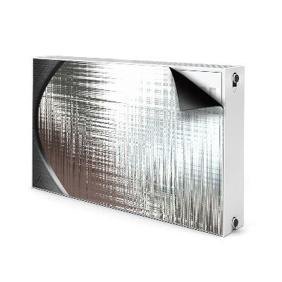 Radiator cover Silver abstraction