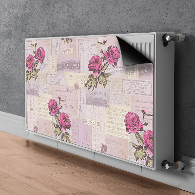 Decorative radiator mat Paper and peon