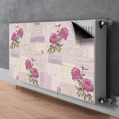 Decorative radiator mat Paper and peon