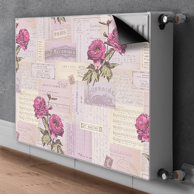 Decorative radiator mat Paper and peon