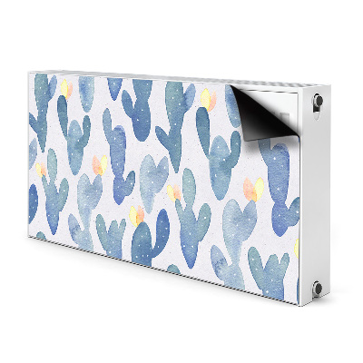 Magnetic radiator cover Painted cacti