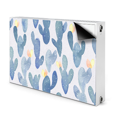 Magnetic radiator cover Painted cacti