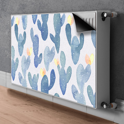 Magnetic radiator cover Painted cacti