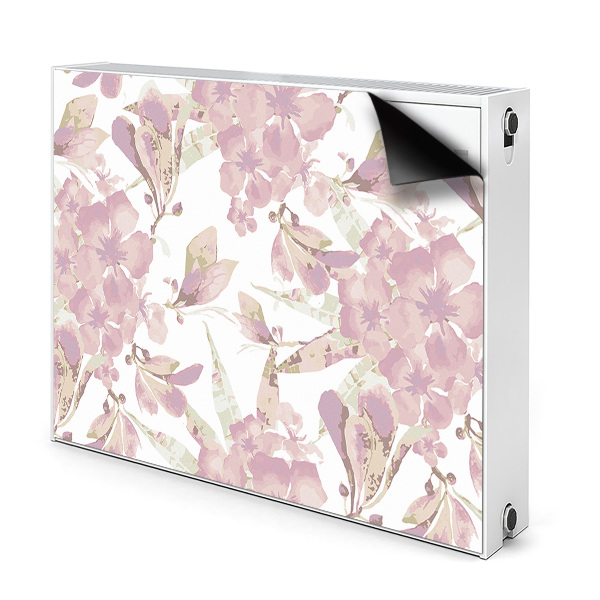 Magnetic radiator mat Hibiscus pale pink