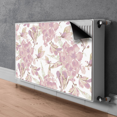 Magnetic radiator mat Hibiscus pale pink