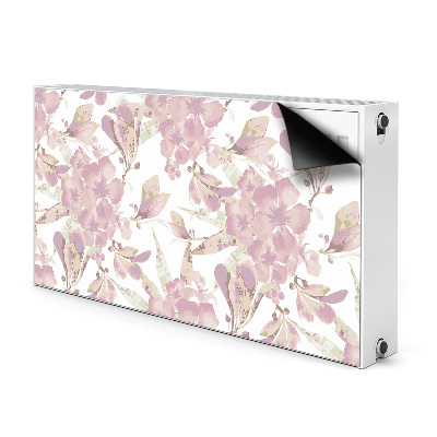 Magnetic radiator mat Hibiscus pale pink