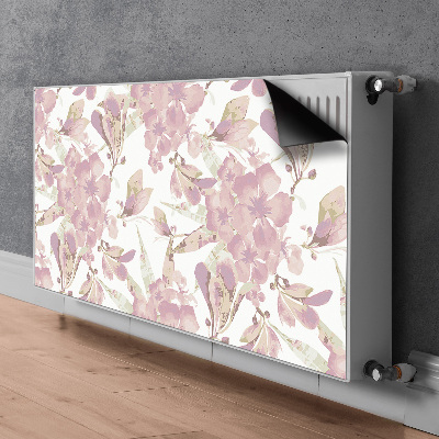 Magnetic radiator mat Hibiscus pale pink