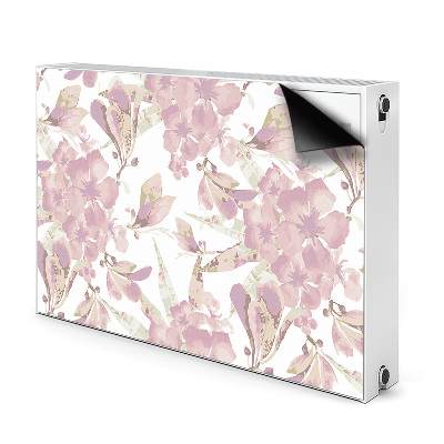 Magnetic radiator mat Hibiscus pale pink