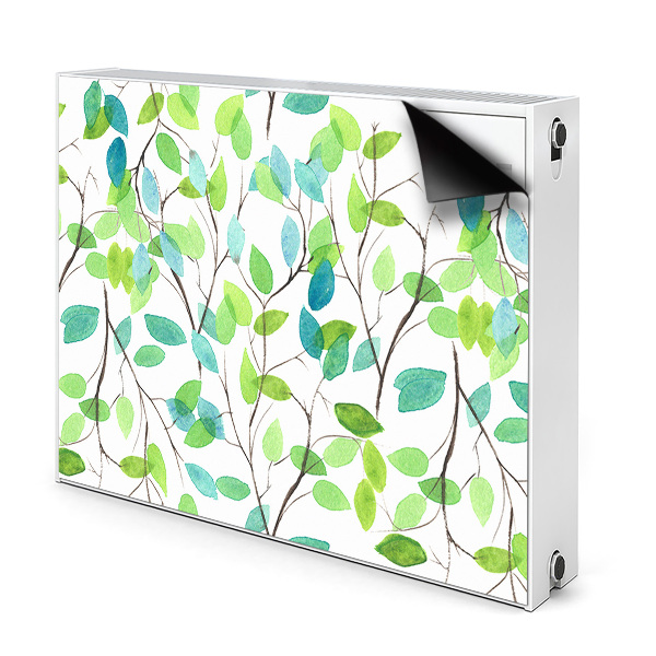 Magnetic radiator mat Green branches