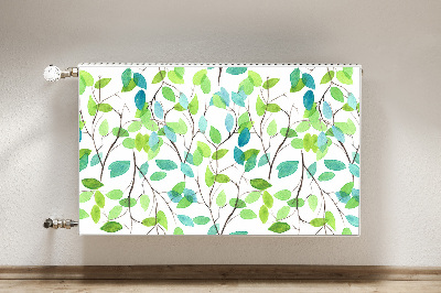 Magnetic radiator mat Green branches