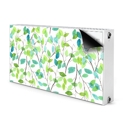 Magnetic radiator mat Green branches