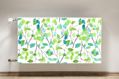 Magnetic radiator mat Green branches