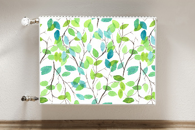 Magnetic radiator mat Green branches