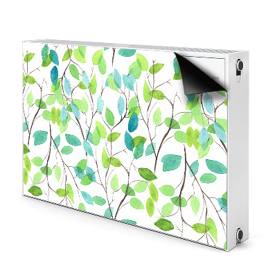 Magnetic radiator mat Green branches