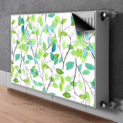 Magnetic radiator mat Green branches