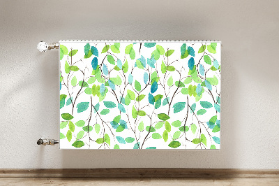 Magnetic radiator mat Green branches